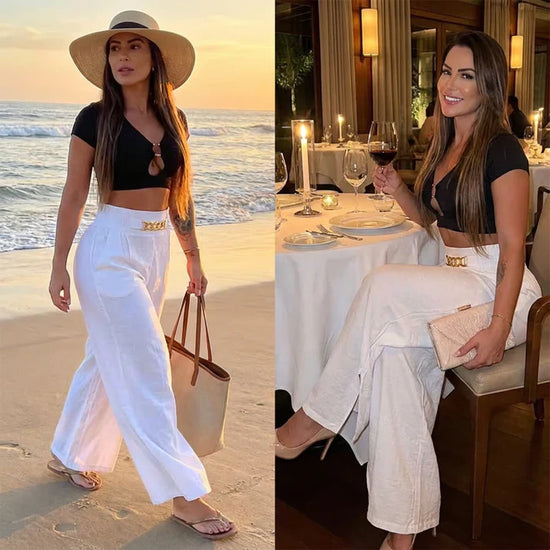 Chic Relaxed Linen Pants