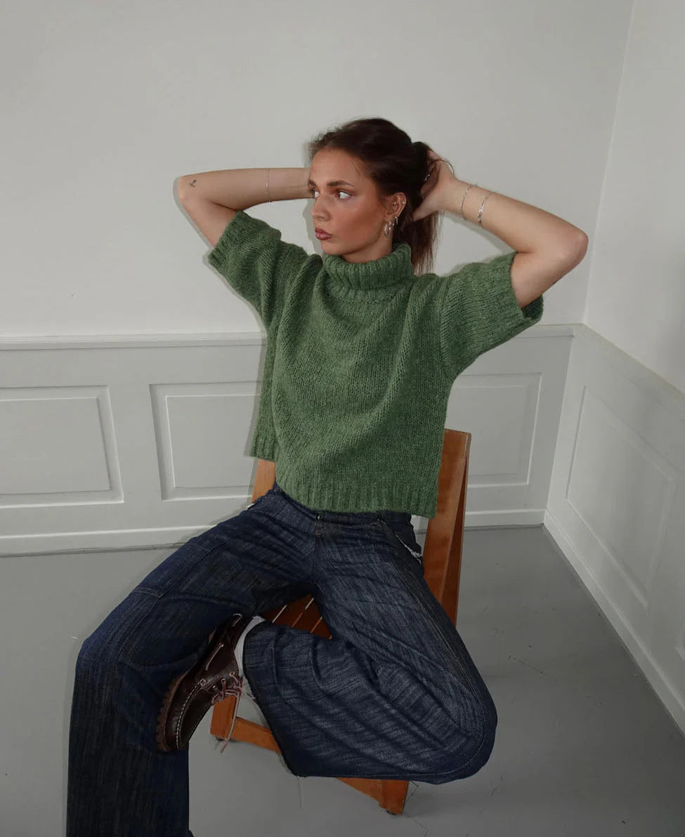 Effortless Chic Short Sleeve Sweater