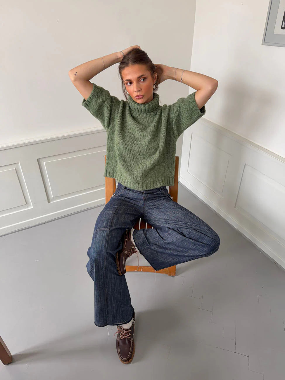 Effortless Chic Short Sleeve Sweater