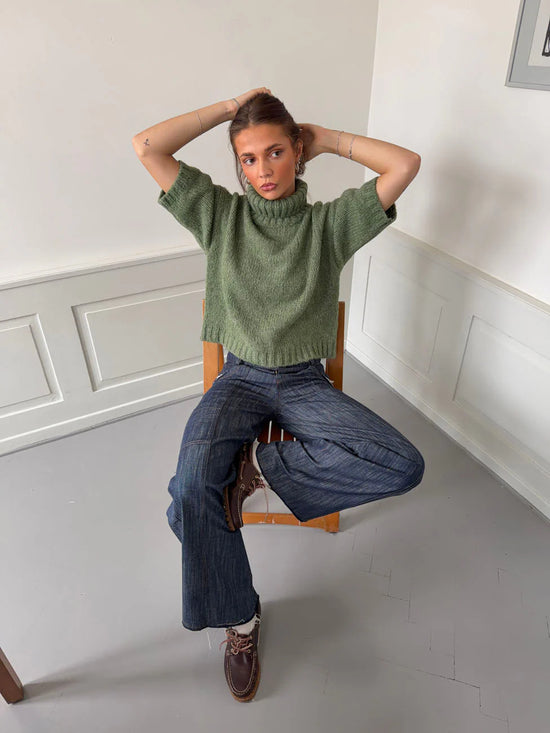 Effortless Chic Short Sleeve Sweater