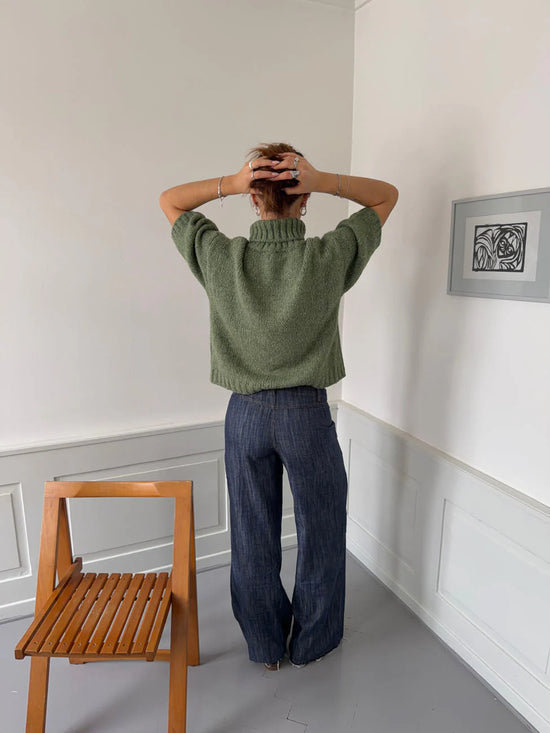 Effortless Chic Short Sleeve Sweater