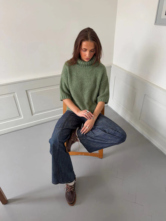 Effortless Chic Short Sleeve Sweater