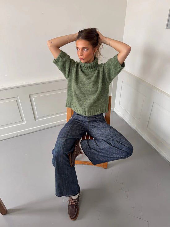 Effortless Chic Short Sleeve Sweater